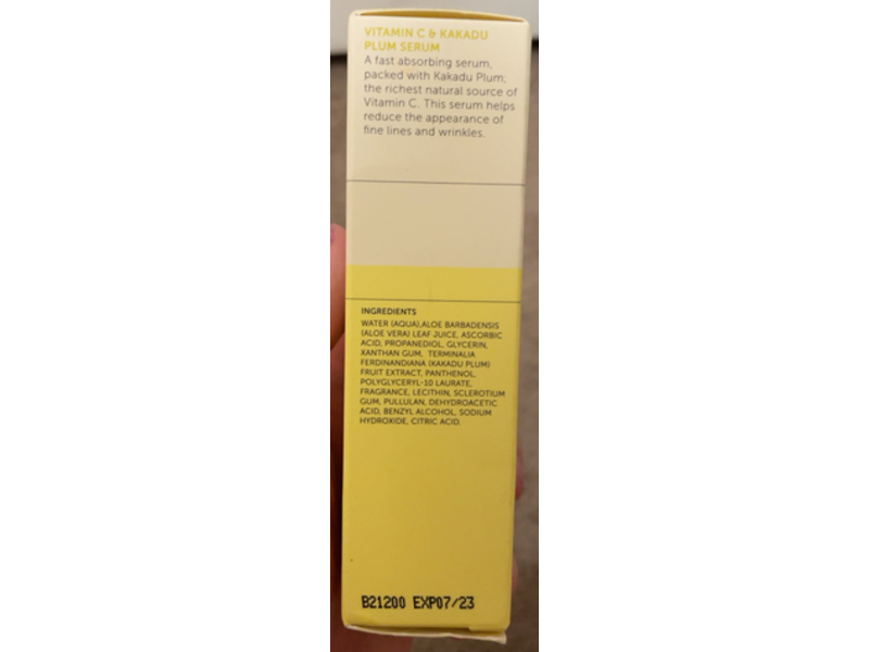 Crop Natural Vitamin C & Kakadu Plum Serum, 1.01 fl oz/30 mL