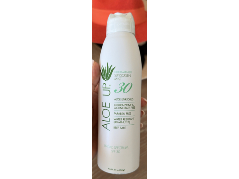 Aloe Up Coco Mango Sunscreen Mist, SPF 30, 5.5 oz/156 g