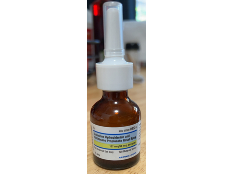 Azelastine Hydrochloride and Fluticasone Propionate Nasal Spray, 23 g, Apotex (Rx)