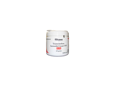 Triamcinolone Acetonide Cream 0.1% USP, 454 g, Ascend Laboratories (RX)