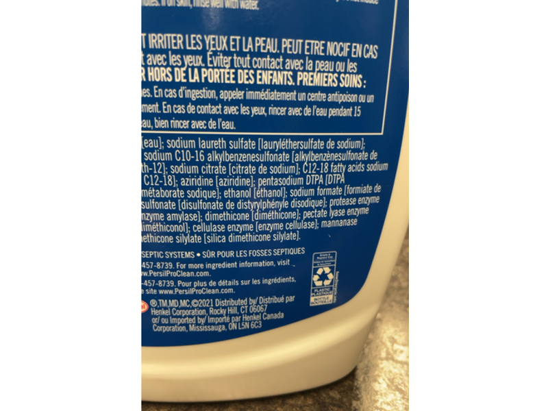 Persil Proclean Power-Liquid Laundry Detergent, Free & Sensitive, 110 Loads, 82.5 fl oz/2.43 L