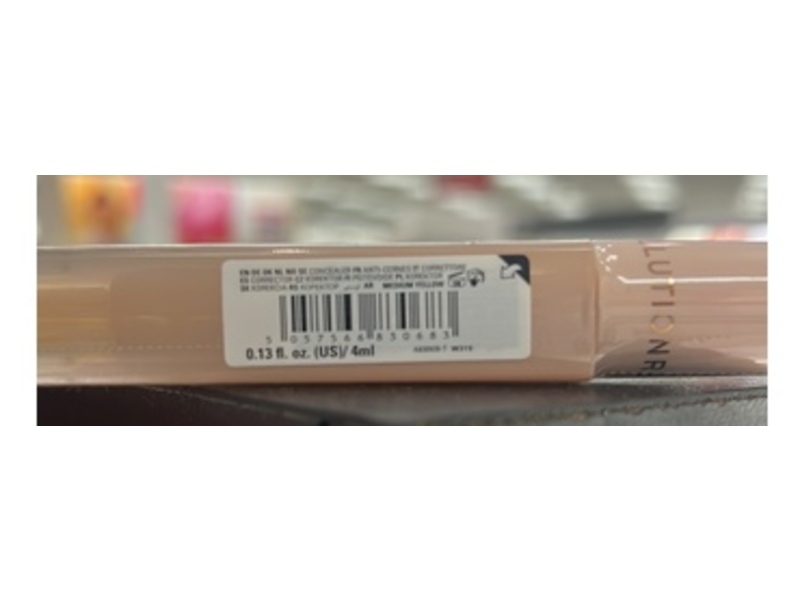 Revolution Skin Silk Radiant Serum Under Eye Brightener & Concealer, Medium Yellow, 0.13 fl oz/4 mL