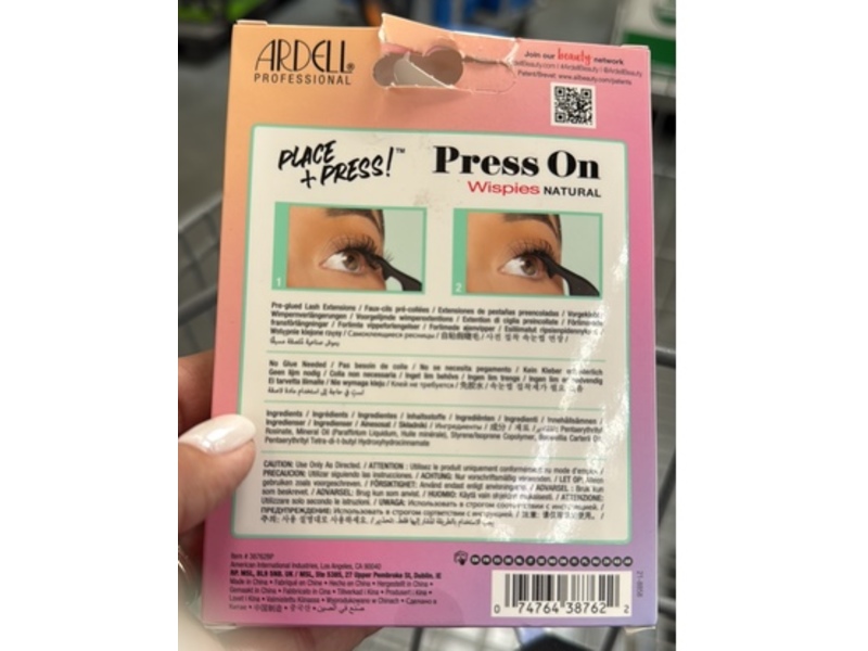 Ardell Press On Pre-Glued Underlash Extensions, Wispies Natural, 60 Count