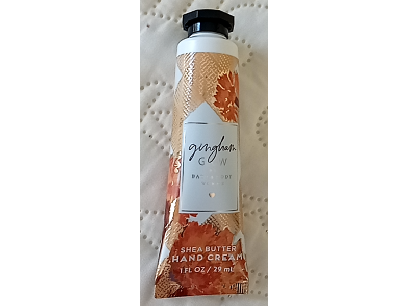 Bath & Body Works Gingham Glow Hand Cream, Shea Butter, 1 fl oz/29 mL