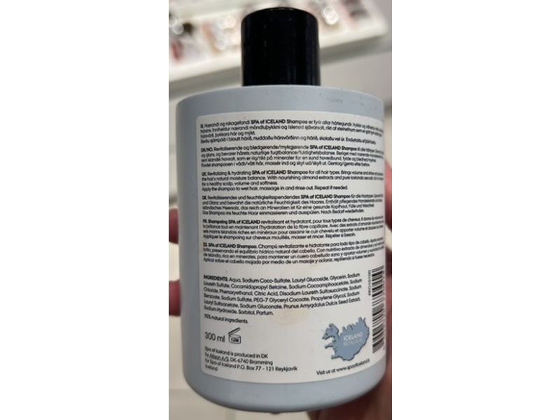 Spa of Iceland Revitalizing & Hydrating Shampoo, Mineral Sea Salt, 300 mL