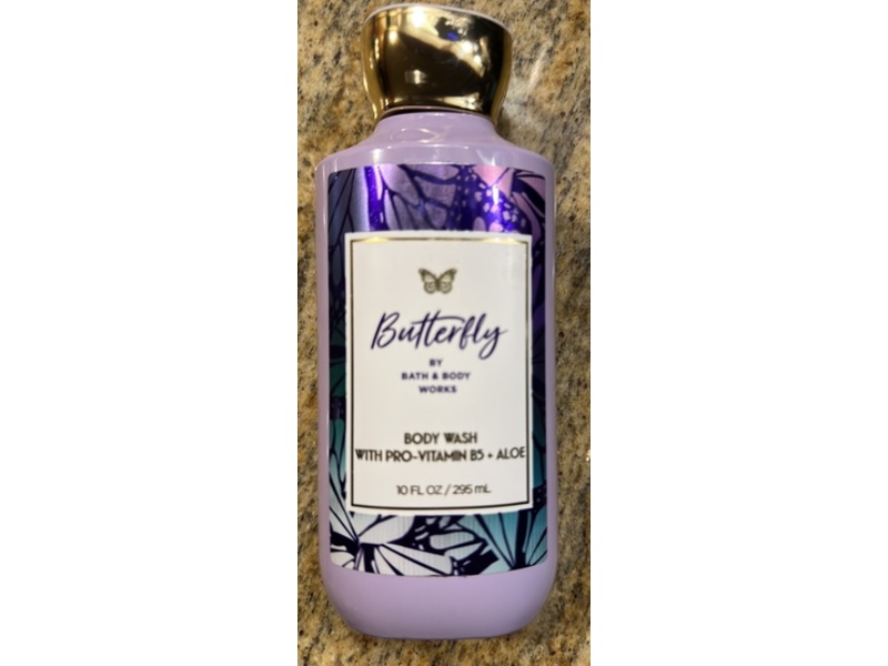 Bath & Body Works Pro-Vitamin B5 + Aloe Body Wash, Butterfly, 10 fl oz/295 mL