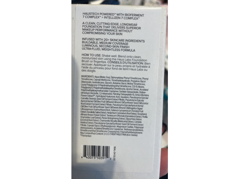 HAUS LABS トリプローン サインテ ック ファンデーション 060 Best Hydrating and Color Correcting Under Eye Concealer