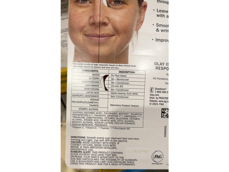 Olay Pro Advanced Lightweight Moisturizer Cream, Vitamin C, 3.4 oz/96 g