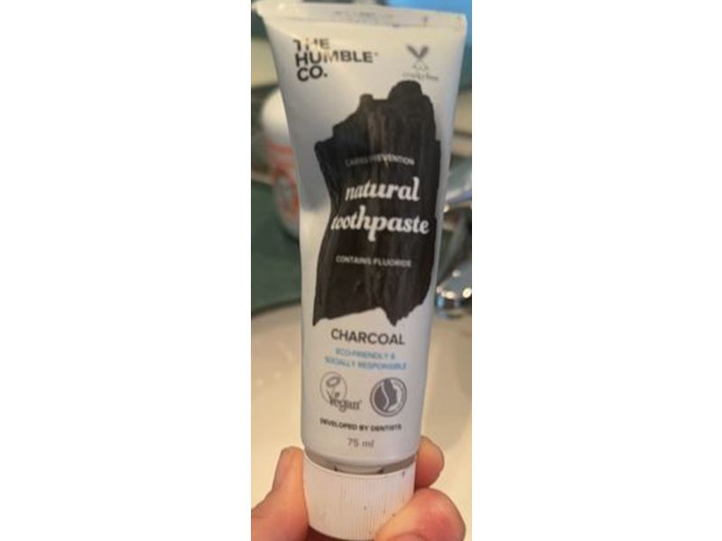 The Humble Co. Natural Toothpaste, Charcoal, 75 mL
