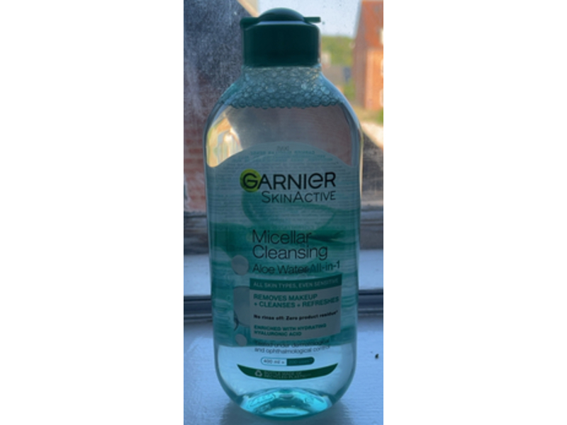 Garnier Skin Active All - In - 1 Micellar Cleansing Water, Aloe, 400 mL