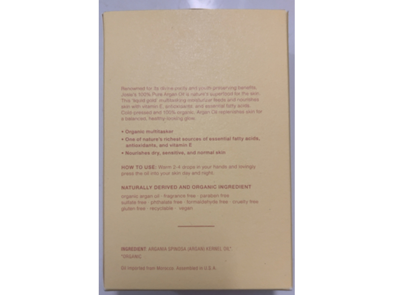 Josie Maran Pure Argan Goodness Moisturizing Oil, 1.7 fl oz/50 mL