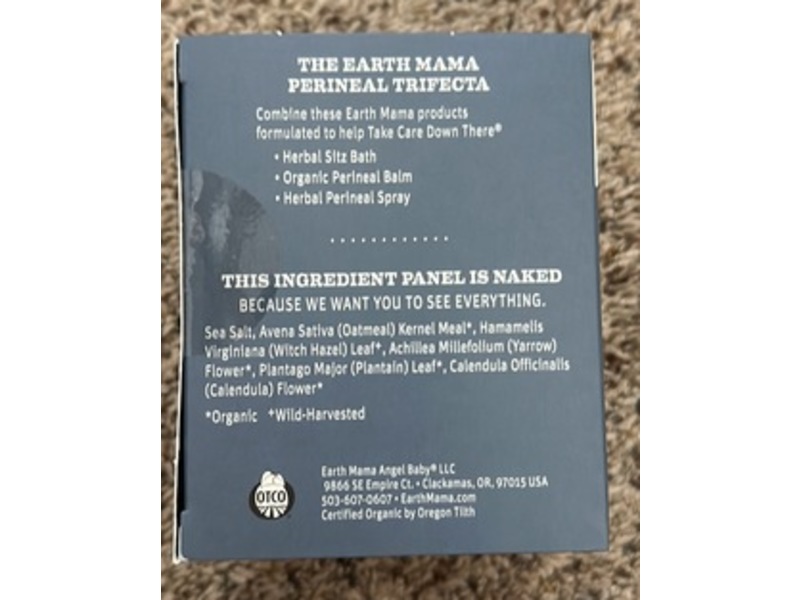 Earth Mama Herbal Sitz Bath, 3.3 oz/93.6 g, 6 Count, Pack Of 2