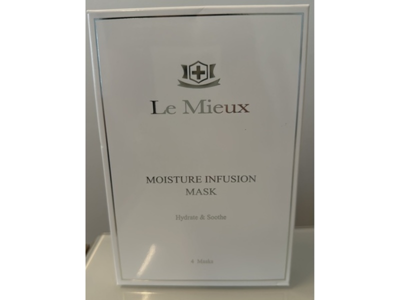 Le Mieux Moisture Infusion Mask, Hydrate & Soothe, 4 Count