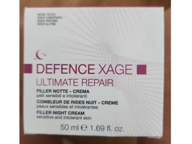 BioNike Defence Xage Ultimate Repair Filler Night Cream, 1.69 fl oz/50 mL