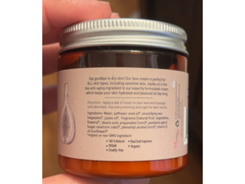 Farmstead Apothecary Anti-Aging Face Cream, Fig & Honeysuckle, 4 oz/113.4 g