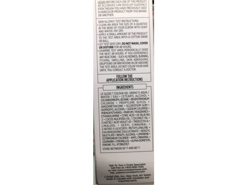 L'Oreal Le color Gloss, One Step Toning Gloss, Silver Slate, 4 fl oz/118 mL