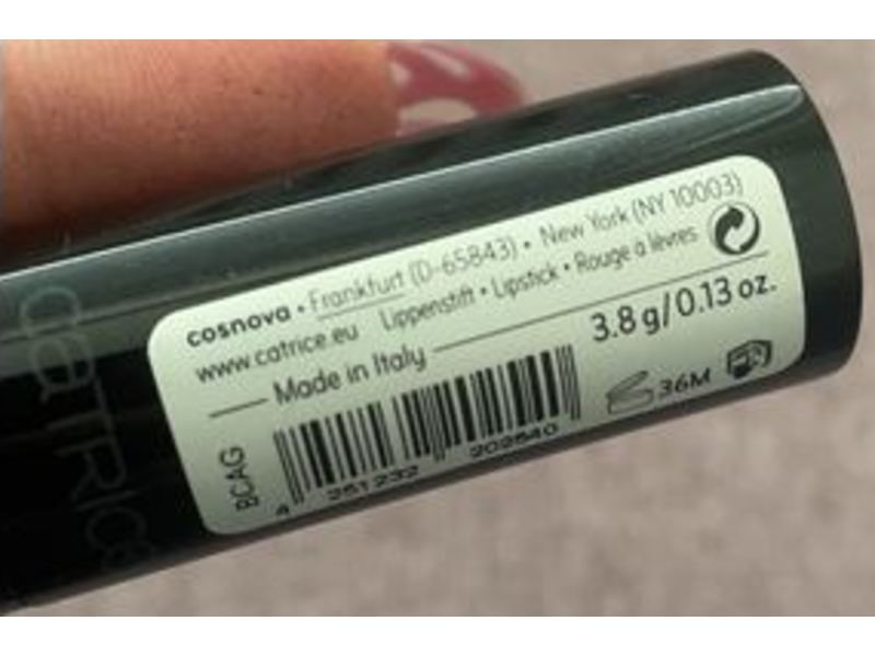 Catrice Ultimate Lip Color, 480 Red Said Black, 0.13 oz/3.8 g