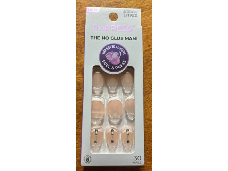 Impress The No Glue Mani Short Nails, 30 Count