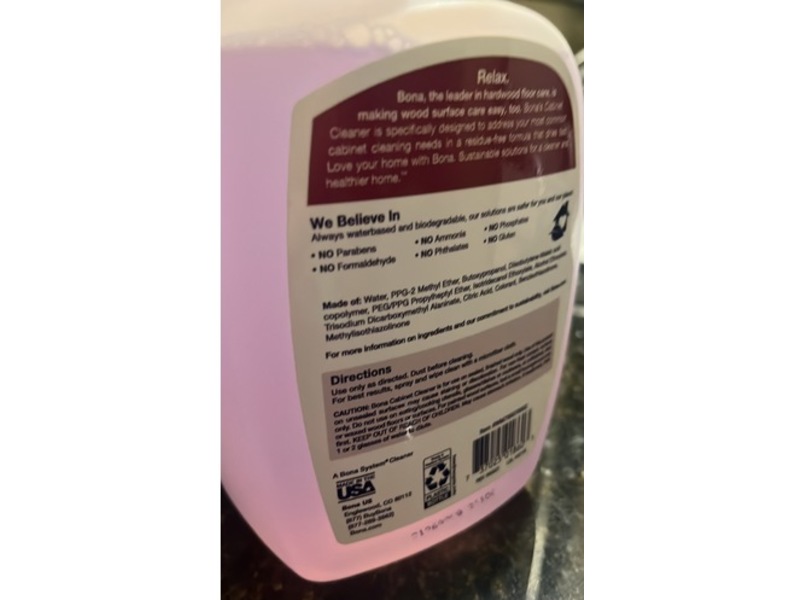 Bona Cabinet Cleaner, 32 fl oz/946 mL