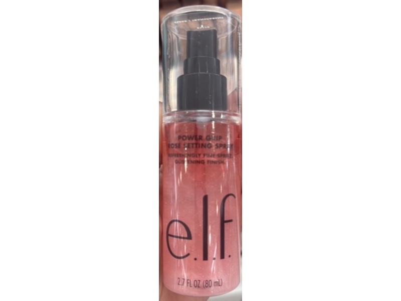 e.l.f. Cosmetics Power Grip Setting Spray, Rose, 2.7 fl oz/80 mL