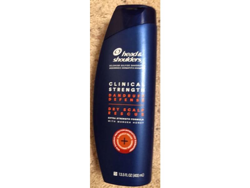 Head & Shoulders Clinical Strength Dandruff Defense Shampoo, Dry Scalp Rescue, 13.5 fl oz/400 mL
