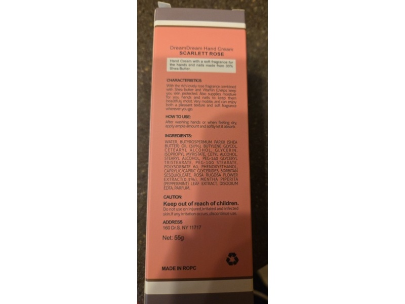 DreamDream Scarlett Rose Magic Silky Hand Cream, Rose, 55 g