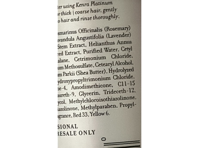 Kinra Platinum Color Care Reconstruction, Shea Butter, 8.5 fl oz/250 mL