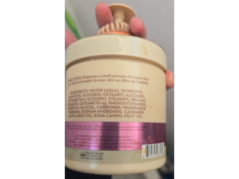 Hemp+ Hydration Cream, Hemp Seed Oil + Rosehip Oil, 16.9 fl oz/500 mL