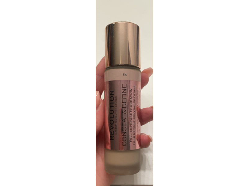Makeup Revolution Conceal & Define Foundation, 0.4 oz/12 mL
