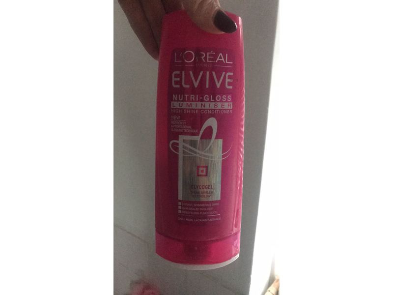 L'Oreal Paris Elvive Nutri-Gloss Luminiser High Shine Conditioner, Glycogol, 400 mL
