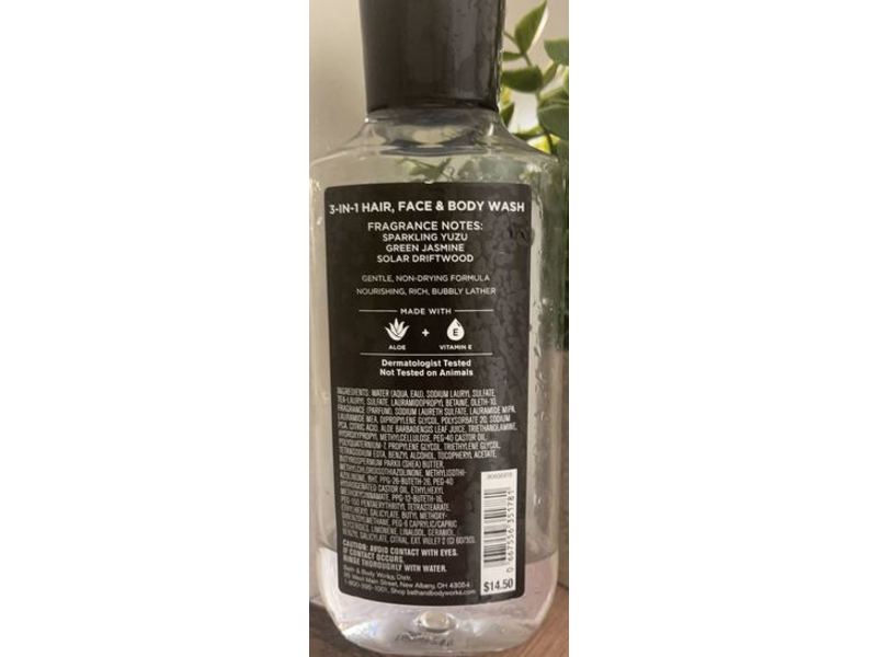 Bath & Body Works Men's Collection 3-In-1 Hair, Face & Body Wash, Island, 10 fl oz/295 mL, Pack Of 2