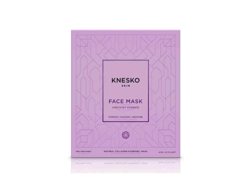 Knesko Skin Amethyst Hydrate Face Mask, Natural Collagen, 0.7 fl oz/22 mL