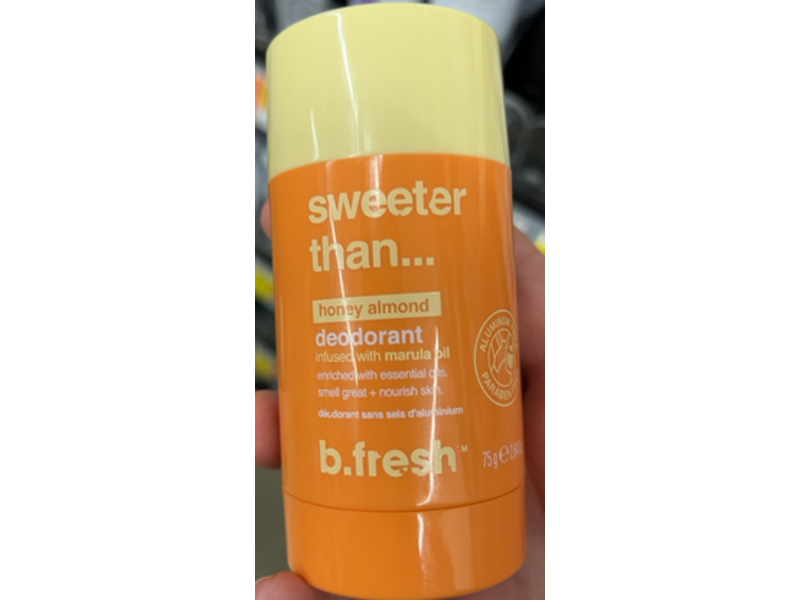 B Fresh Sweeter Than... Deodorant, Honey Almond, 2.64 oz/75 g