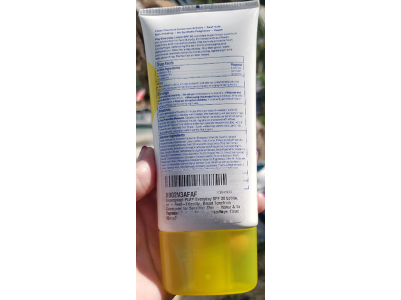 Supergoop Play Everyday Lotion, Sunflower Extract, SPF 30, 5.5 fl oz/162 mL