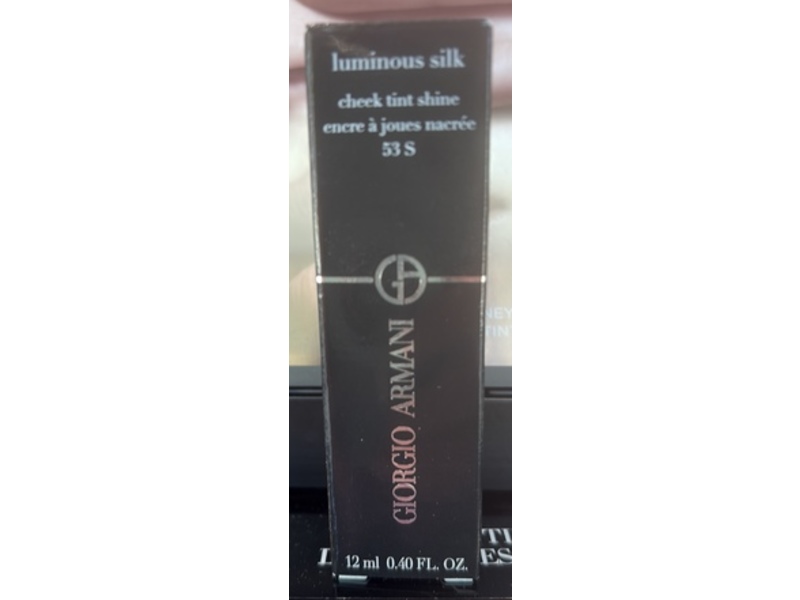 Giorgio Armani Luminous Silk, Cheek Tint Shine, 53S Cosmic Pink, 0.40 fl oz/12 mL