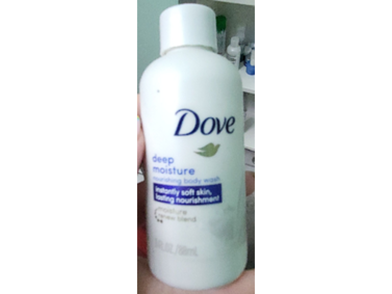 Dove Deep Moisture Body Wash, 3 fl oz/88 mL, Pack Of 3