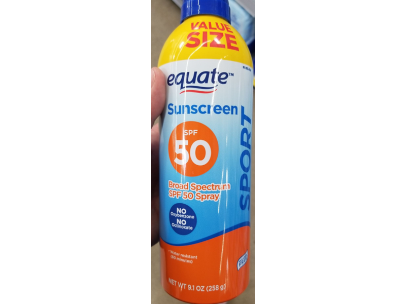 Equate Sport Sunscreen, SPF 50, 9.1 oz/258 g