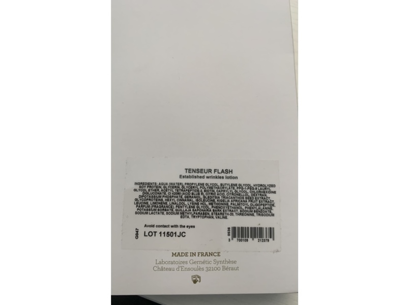 Gernetic Tenseur Flash Established Wrinkles Lotion, 0.06 fl oz/2 mL, 7 Count