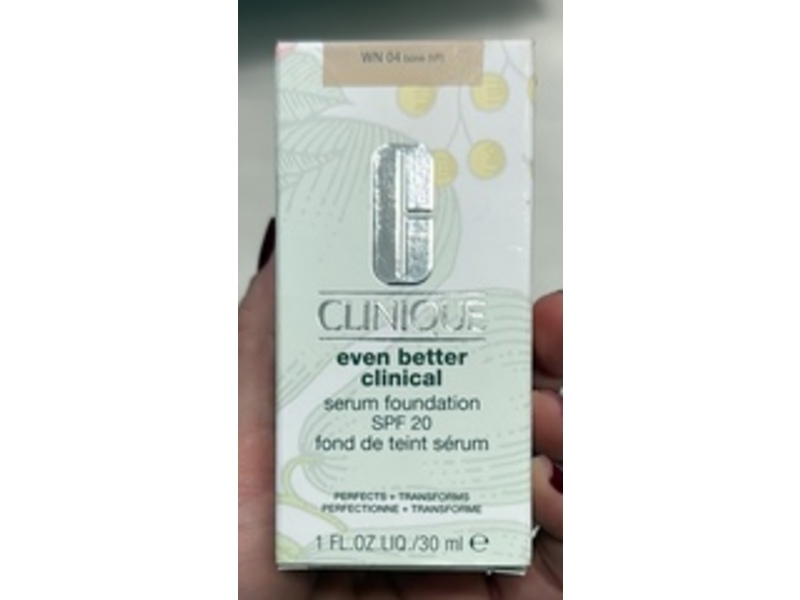 Clinique Serum Foundation, WN04 Bone VF, SPF 20, 1 fl oz/30 mL