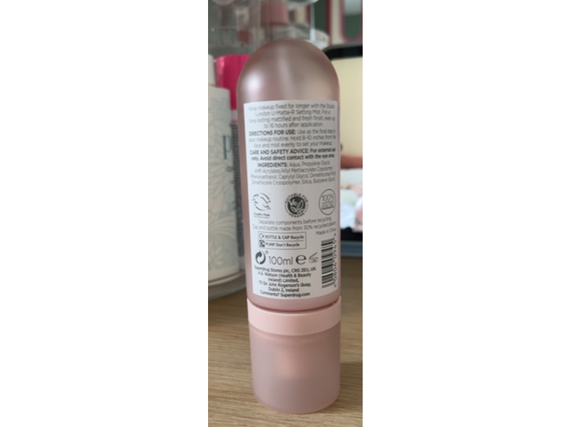 Superdrug Studio London U-Matter-R Setting Mist, 100 mL