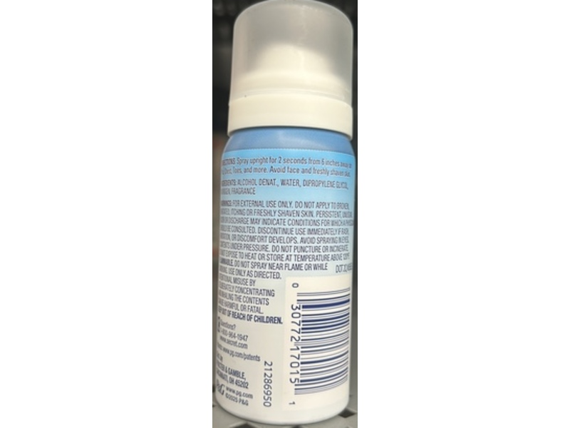 Secret Whole Body Cooling Deodorant Spray, Peach + Vanilla Blossom, 1 oz/28 g