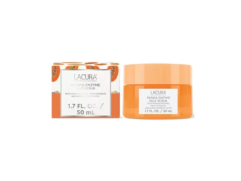 Lacura Face Scrub, Papaya Enzyme, 1.7 fl oz/50 mL