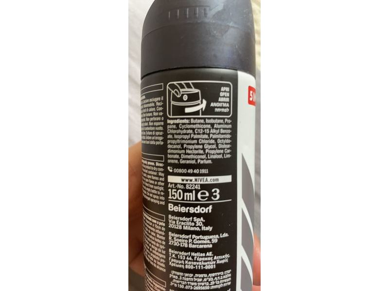 Nivea Men Black & White Invisible Anti-Perspirant, 150 mL