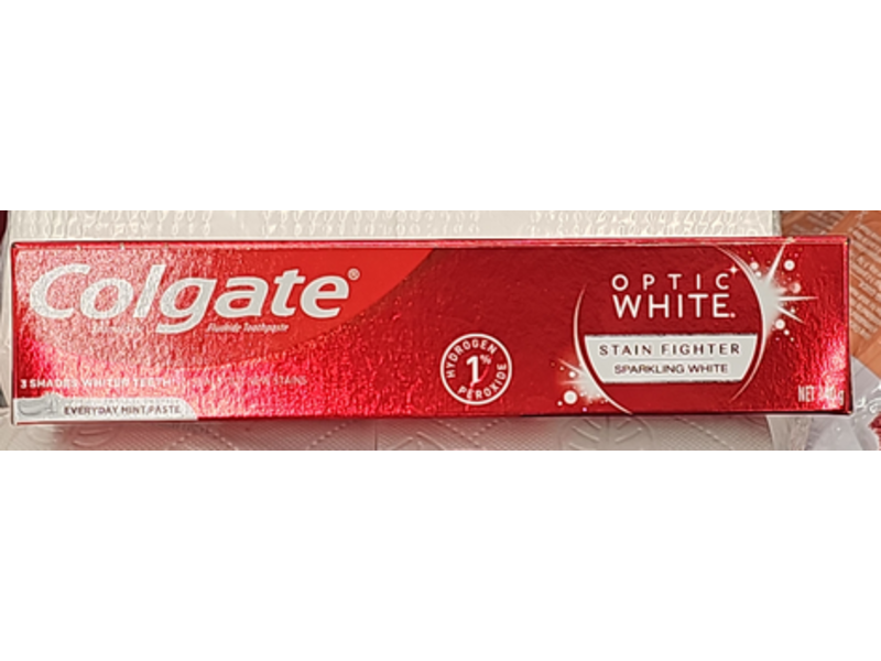 Colgate Optic White Toothpaste, Mint, 140 g