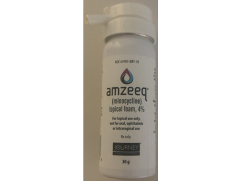 Amzeeq (minocycline) Topical Foam, 4%, 30 g, Journey (Rx)
