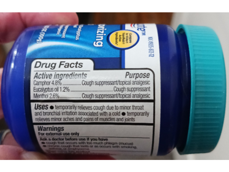 Equate Vaporizing Rub Ointment, 3.53 oz/100 g