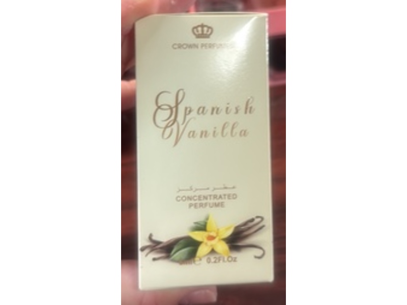 Crown Perfumes Al-Rehab Concentrated Perfume, Spanish Vanilla, 0.2 fl oz/6 mL