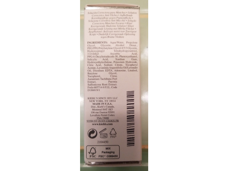 Kiehl's Clearly Corrective Dark Spot Solution, 1.0 fl oz/30 mL