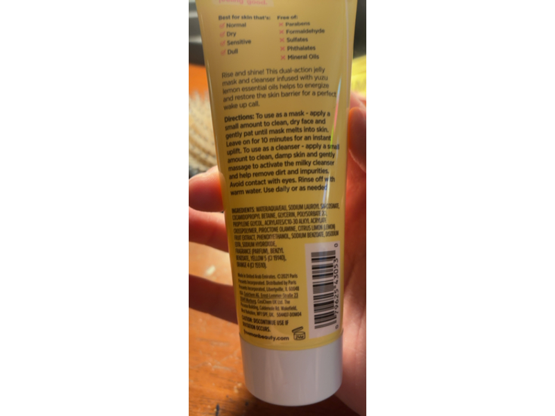 Freeman Energize Jelly Mask, 3 fl oz/89 mL