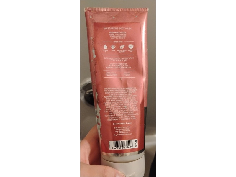 Bath & Body Works Moisturizing Body Wash, Champagne Toast, Shea Butter + Vitamin E, 10 fl oz/295 mL